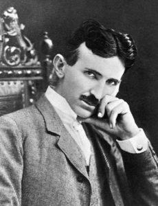 Nikola Tesla (1857-1943) American inventor. Photograph, 1915. --- Image by © Bettmann/CORBIS
